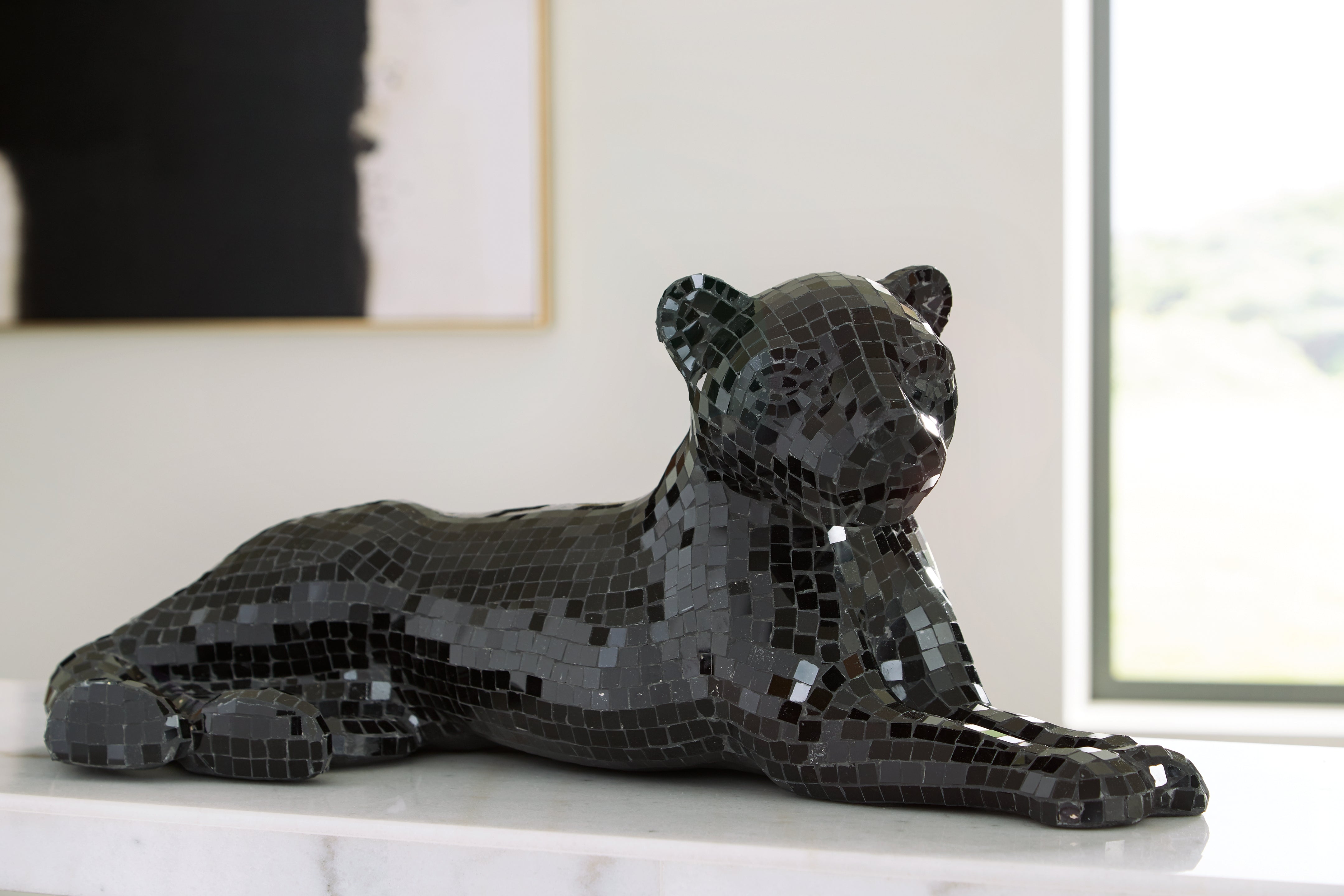 Homestyle Furniture - Ashley Furniture - Drice Panther Sculpture - Sculpture / Black - A2000419