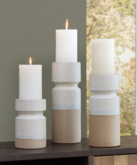 Homestyle Furniture - Ashley Furniture - Hurston Candle Holder (Set of 3) - Candle Holder Set (3/CN) - A2000583