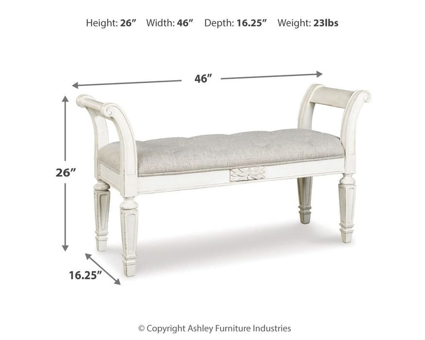 Realyn Accent Bench  Homestyle Furniture (ARk)