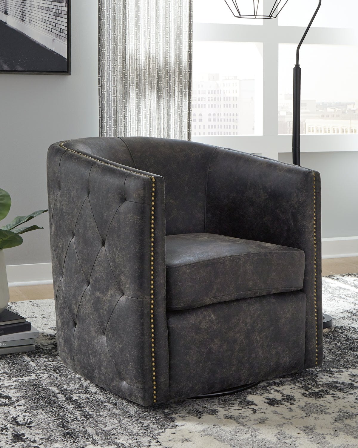 Homestyle Furniture - Ashley Furniture - Brentlow Swivel Accent Chair - Swivel Accent Chair - A3000202