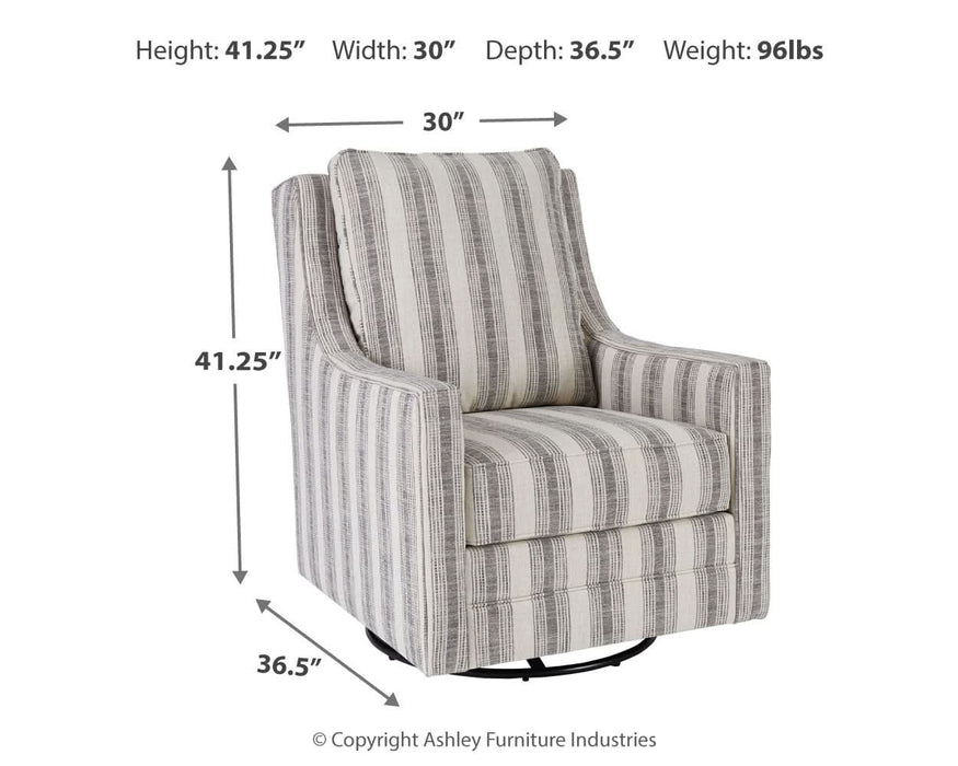 Kambria Swivel Glider Accent Chair  Homestyle Furniture (ARk)