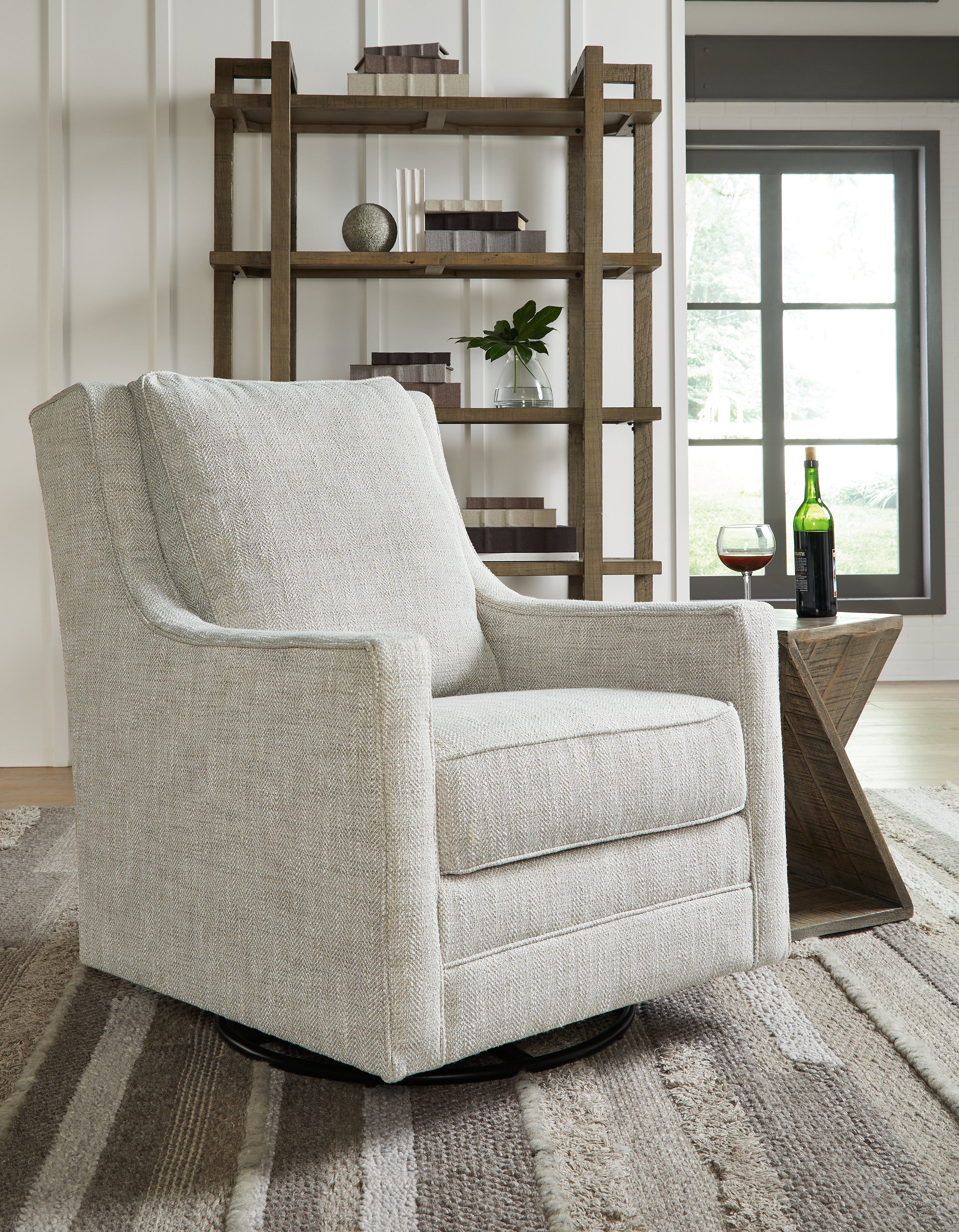 Homestyle Furniture - Ashley Furniture - Kambria Swivel Glider Accent Chair - Swivel Glider Accent Chair / Fog - A3000265