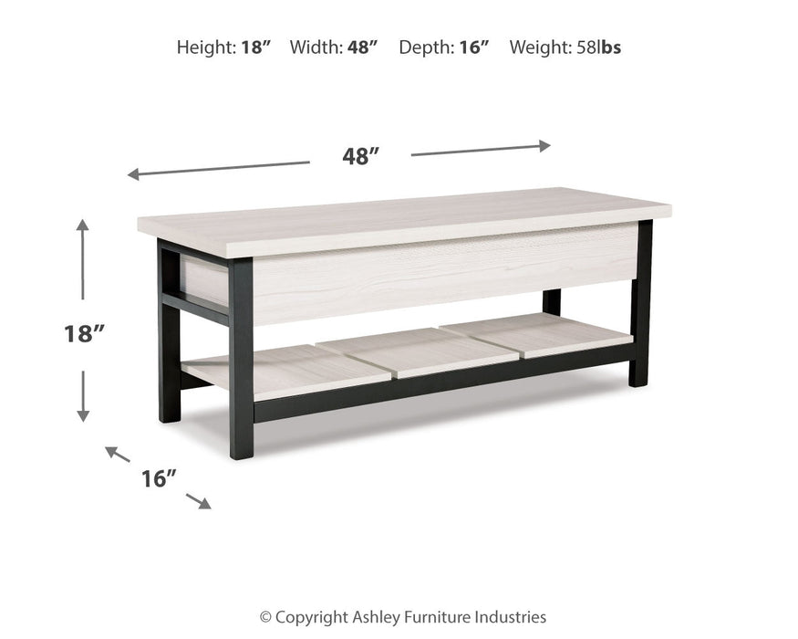 Rhyson Storage Bench  Homestyle Furniture (ARk)