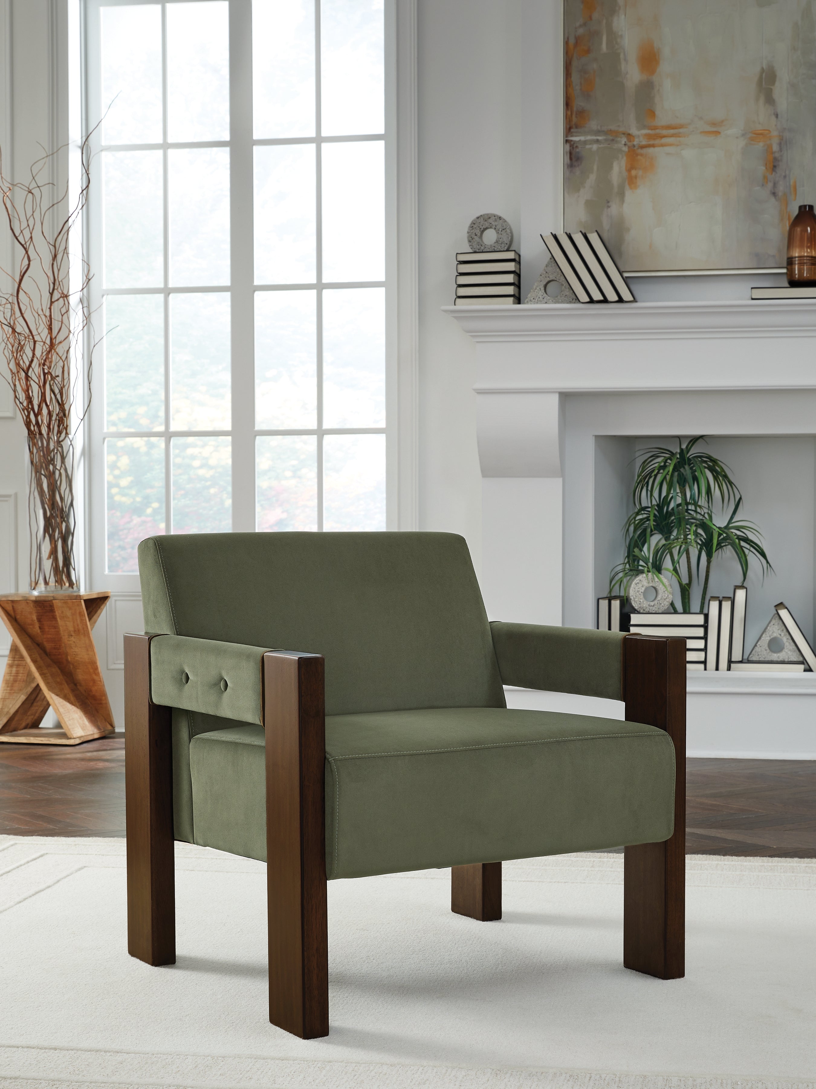 Homestyle Furniture - Ashley Furniture - Adlanlock Accent Chair - Accent Chair / Olive - A3000740