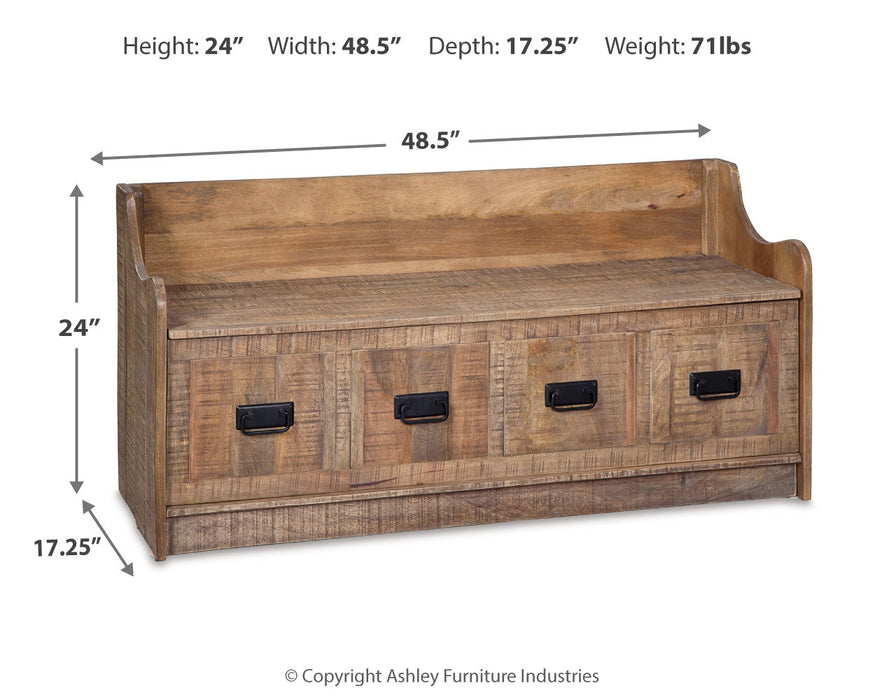 Garrettville Storage Bench  Homestyle Furniture (ARk)