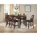 Alex Counter Side Chair W/Brown PU Espresso (2 Per Pack) – SKU DAX100CSC | HomeStyle Furniture