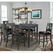Alex Counter Side Chair W/Black PU Grey (2 Per Pack) – SKU DAX400CSC | HomeStyle Furniture