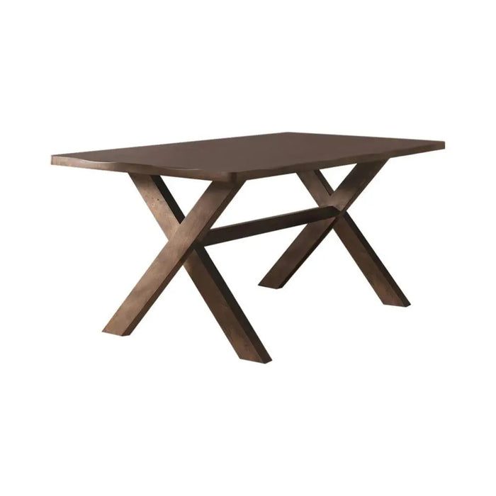 Alston X-shaped Dining Table Knotty Nutmeg  Homestyle Furniture (ARk)