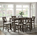 Alvin 60"" 7PC Counter Set in Espresso – SKU D.530.C7PC | HomeStyle Furniture