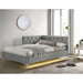 Amberley Full UPH Corner Bed with LED and USB in Grey – SKU B-480-3-FCB | HomeStyle Furniture