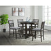 Amherst Counter Height 5PC Dining Set-Table and Four Side Chairs in Walnut – SKU DAH550C5PC | HomeStyle Furniture