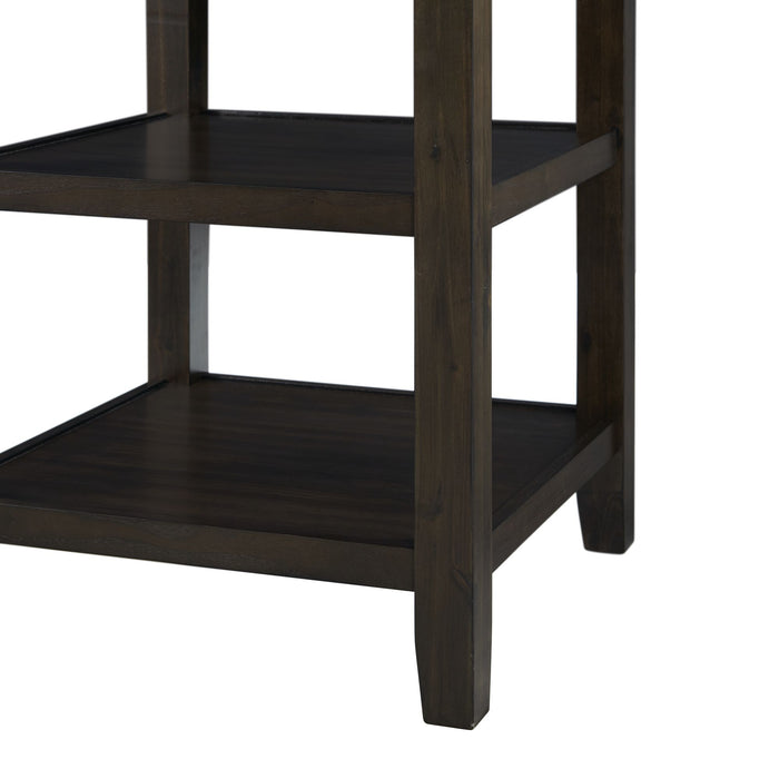 Amherst Counter Height 5PC Dining Set-Table and Four Side Chairs in Walnut