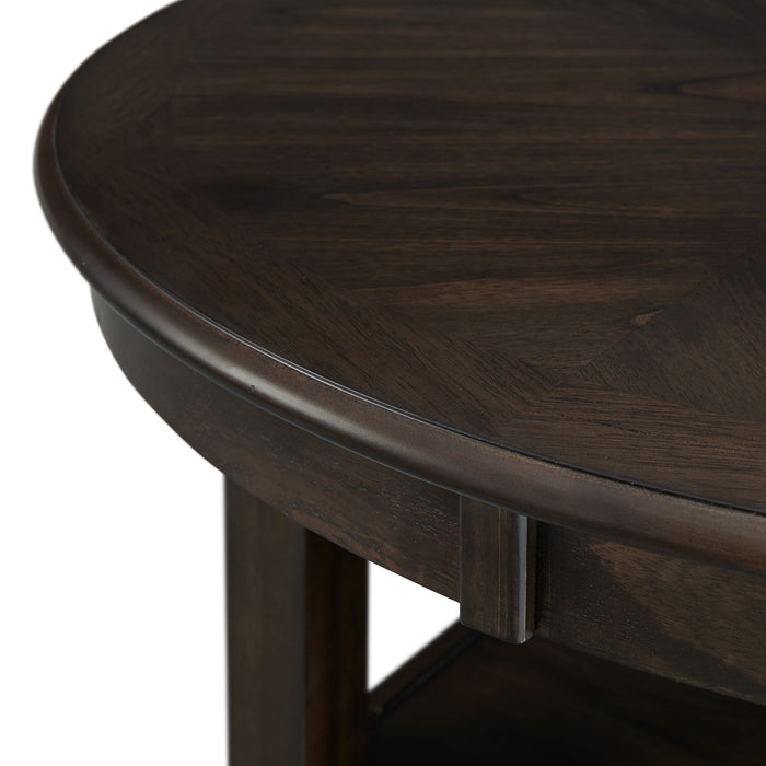 Amherst Counter Height 5PC Dining Set-Table and Four Side Chairs in Walnut