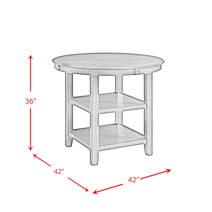 Amherst Counter Height 5PC Dining Set-Table and Four Side Chairs in Walnut
