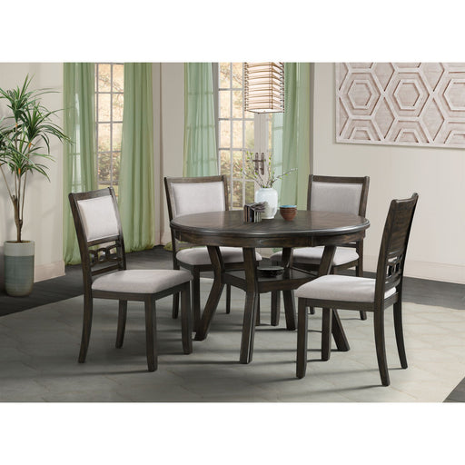 Amherst Standard Height 5PC Dining Set-Table and Four Side Chairs in Walnut – SKU DAH5005PC | HomeStyle Furniture