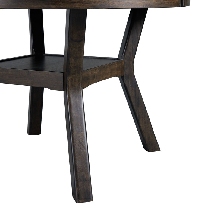 Amherst Standard Height 5PC Dining Set-Table and Four Side Chairs in Walnut