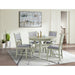 Amherst Dining Side Chair W/Fabric Cushion Side Stretcher White Finish (2 Per Pack) – SKU DAH700SC | HomeStyle Furniture