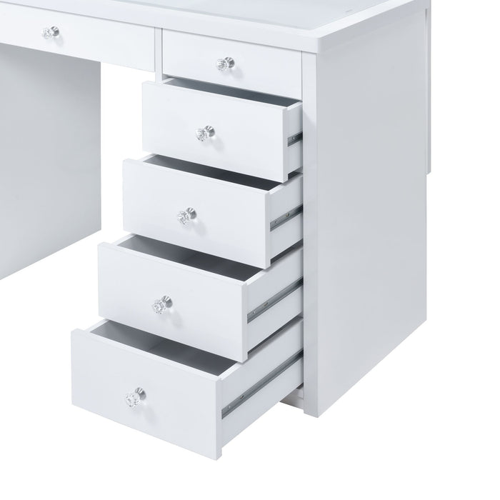 Amia Complete Dressing Table with Lightbulbs