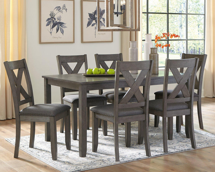 Caitbrook Dining Table and Chairs (Set of 7) READY IN STOCK