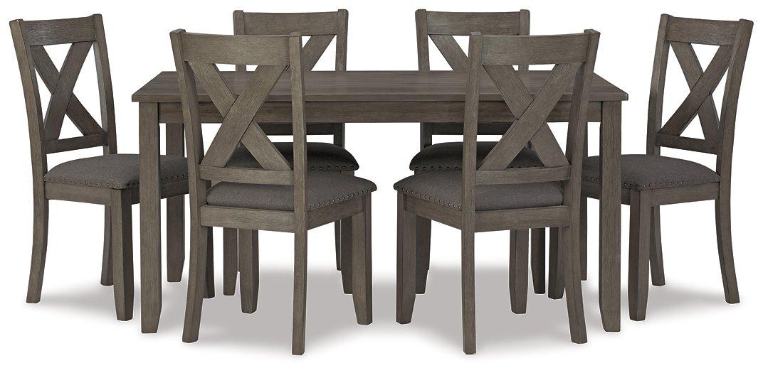 Caitbrook Dining Table and Chairs (Set of 7) READY IN STOCK - Dining chairs