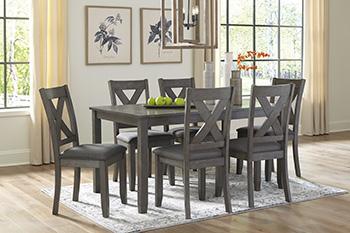 Caitbrook Dining Table and Chairs (Set of 7) READY IN STOCK