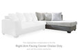 Clairette Court Sectional with Chaise READY IN STOCK - Clairette Court Sectional