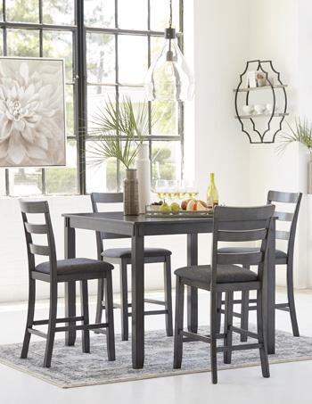 Bridson Counter Height Dining Table and Bar Stools (Set of 5) READY IN STOCK