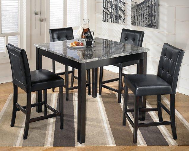 Maysville Counter Height Dining Table and Bar Stools (Set of 5) READY IN STOCK