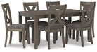 Caitbrook Dining Table and Chairs (Set of 7) READY IN STOCK - Dining chairs