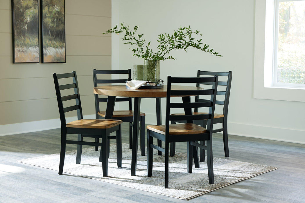 Blondon Dining Table and 4 Chairs (Set of 5) IN STOCK READY