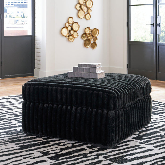 Midnight-Madness Oversized Accent Ottoman READY IN STOCK