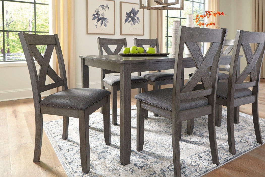 Caitbrook Dining Table and Chairs (Set of 7) READY IN STOCK - Dining chairs