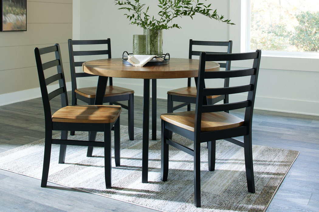 Blondon Dining Table and 4 Chairs (Set of 5) IN STOCK READY