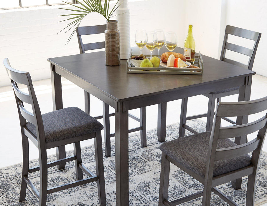 Bridson Counter Height Dining Table and Bar Stools (Set of 5) READY IN STOCK