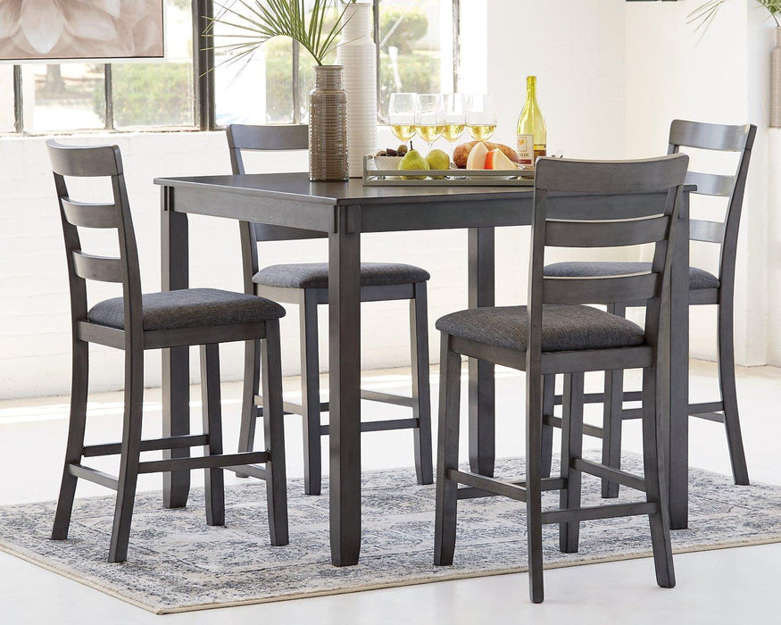 Bridson Counter Height Dining Table and Bar Stools (Set of 5) READY IN STOCK