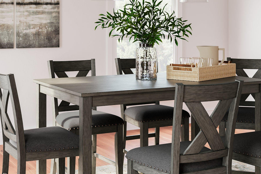 Caitbrook Counter Height Dining Table and Bar Stools (Set of 7) READY IN STOCK - Dining chairs 