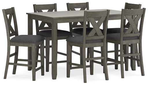 Caitbrook Counter Height Dining Table and Bar Stools (Set of 7) READY IN STOCK - Dining chairs