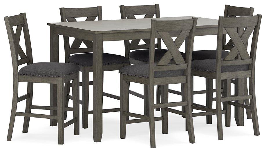 Caitbrook Counter Height Dining Table and Bar Stools (Set of 7) READY IN STOCK - Dining chairs