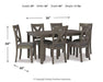 Caitbrook Dining Table and Chairs (Set of 7) READY IN STOCK - Dining chairs