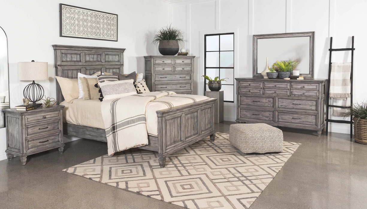 Avenue Panel Bedroom Set Grey  Homestyle Furniture (ARk)