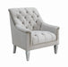 Avonlea Sloped Arm Tufted Chair Grey  Homestyle Furniture (ARk)