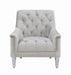 Avonlea Sloped Arm Tufted Chair Grey  Homestyle Furniture (ARk)