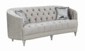 Avonlea Sloped Arm Tufted Sofa Grey  Homestyle Furniture (ARk)