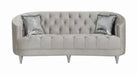 Avonlea Sloped Arm Tufted Sofa Grey  Homestyle Furniture (ARk)