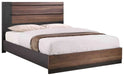 Azalia Rectangular Bed Black and Walnut  Homestyle Furniture (ARk)