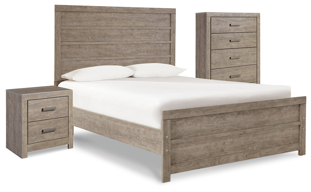 Homestyle Furniture - Ashley Furniture - Culverbach Full Panel Bed with Chest of Drawers and Nightstand - Full Panel Bed with Chest of Drawers and Nightstand - B070B12