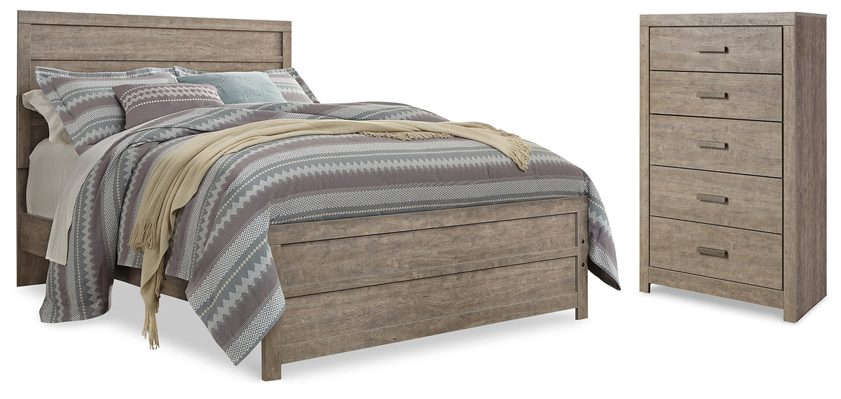 Homestyle Furniture - Ashley Furniture - Culverbach Queen Panel Bed with Chest - Queen Panel Bed with Chest - B070B21