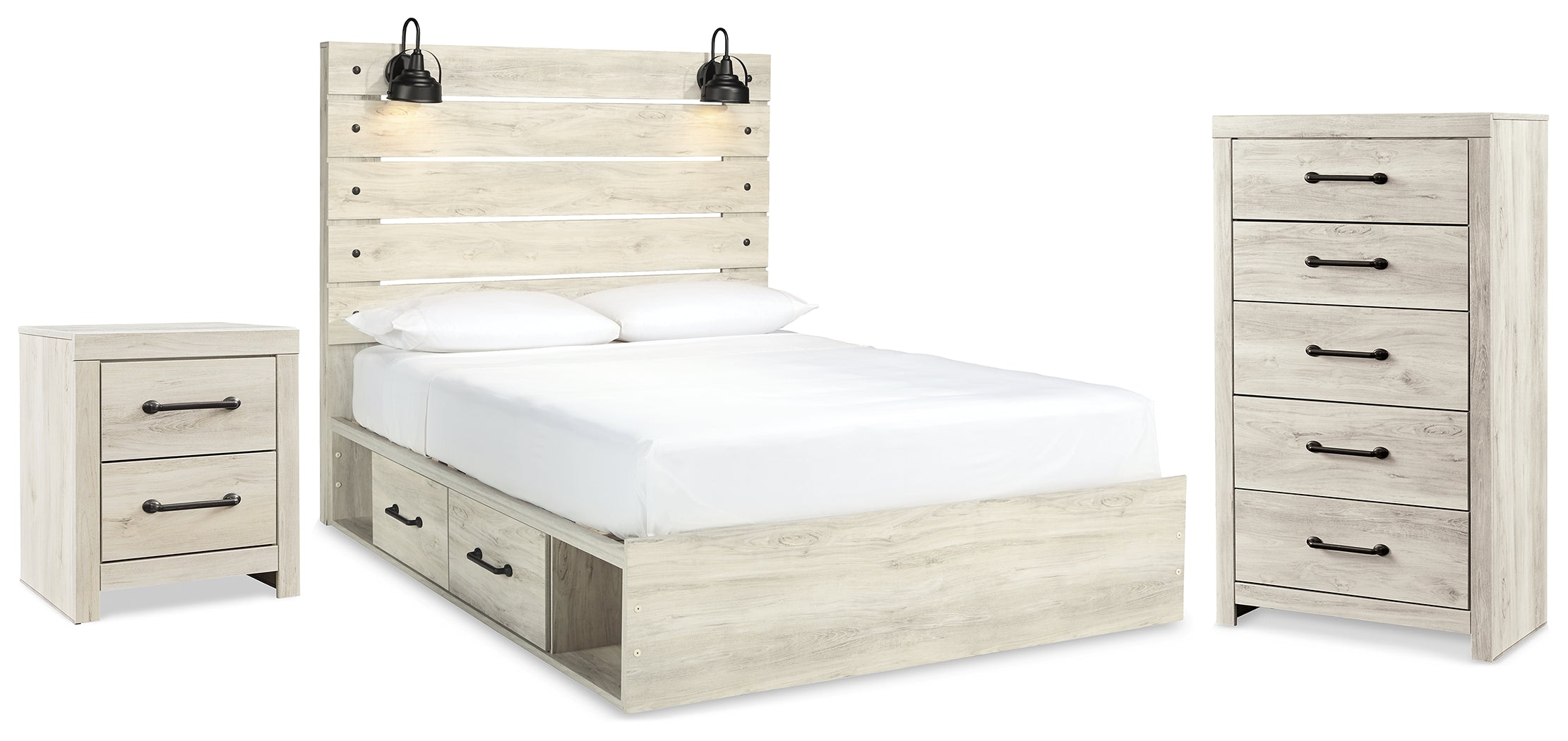 Homestyle Furniture - Ashley Furniture - Cambeck Queen Storage Bed, Chest and Nightstand - Queen Storage Bed, Chest and Nightstand - B192B109