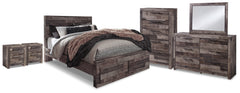 Homestyle Furniture - Ashley Furniture - Derekson Queen Storage Bed, Dresser, Mirror, Chest and 2 Nightstands - Queen Storage Bed, Dresser, Mirror, Chest and 2 Nightstands - B200B72