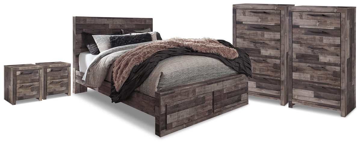 Homestyle Furniture - Ashley Furniture - Derekson Queen Storage Bed, 2 Chests and 2 Nightstands - Queen Storage Bed, 2 Chests and 2 Nightstands - B200B71
